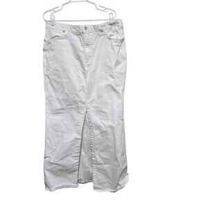 Wrangler STAUD White Denim Skirt 32 Westward Style